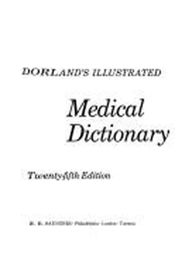 Capa de Illustrated medical dictionary