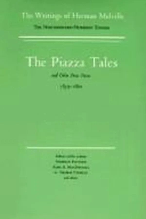 Capa de The Piazza Tales and Other Prose Pieces 1839-1860