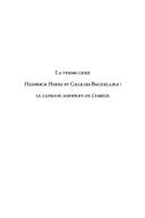 Capa de La femme chez Heinrich Heine et Charles Baudelaire