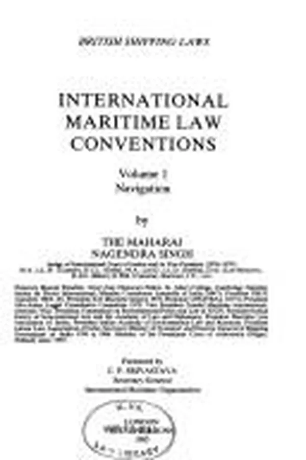 Capa de International maritime law conventions