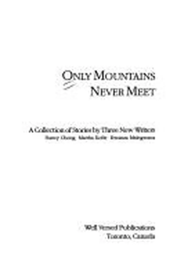 Capa de Only mountains never meet