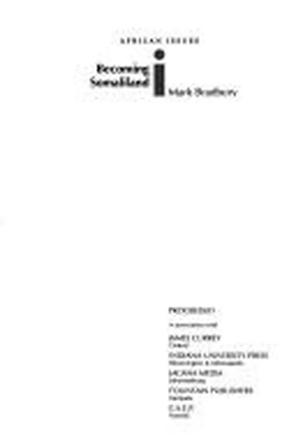 Capa de Becoming Somaliland