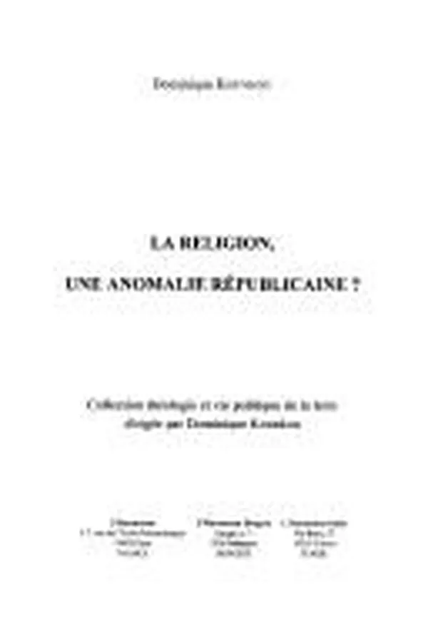 Capa de La religion