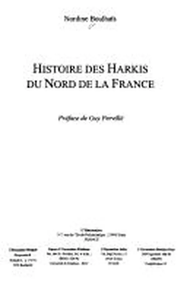 Capa de Histoire des harkis du nord de la France