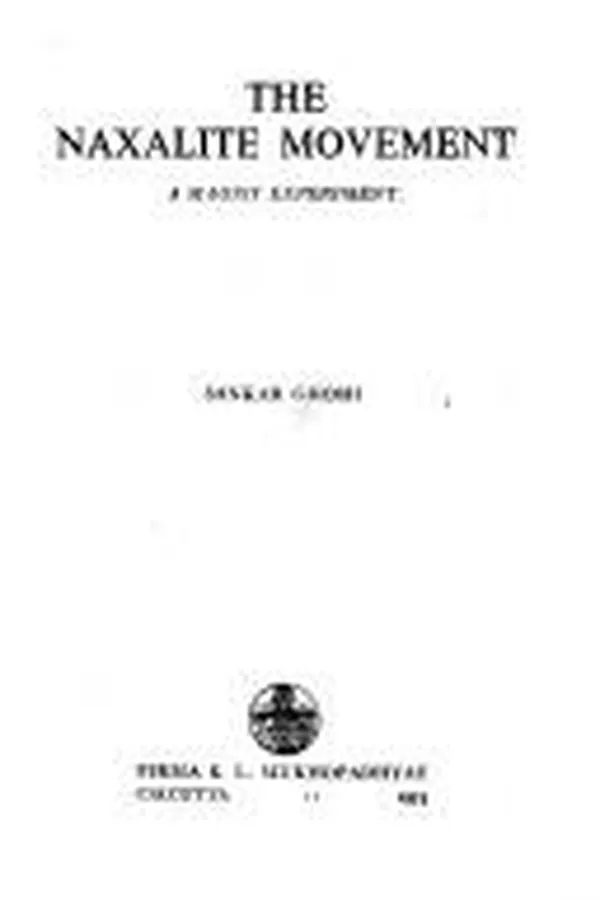 Capa de The Naxalite movement