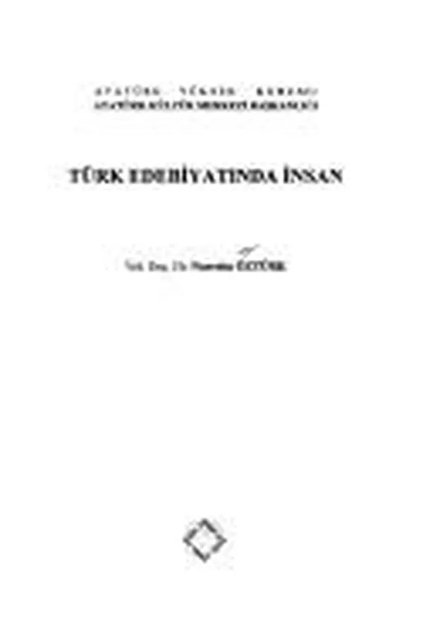 Capa de Türk edebiyatında insan