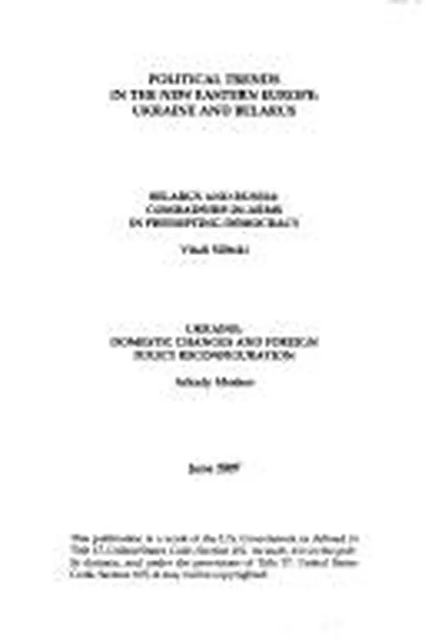 Capa de Political trends in the new Eastern Europe