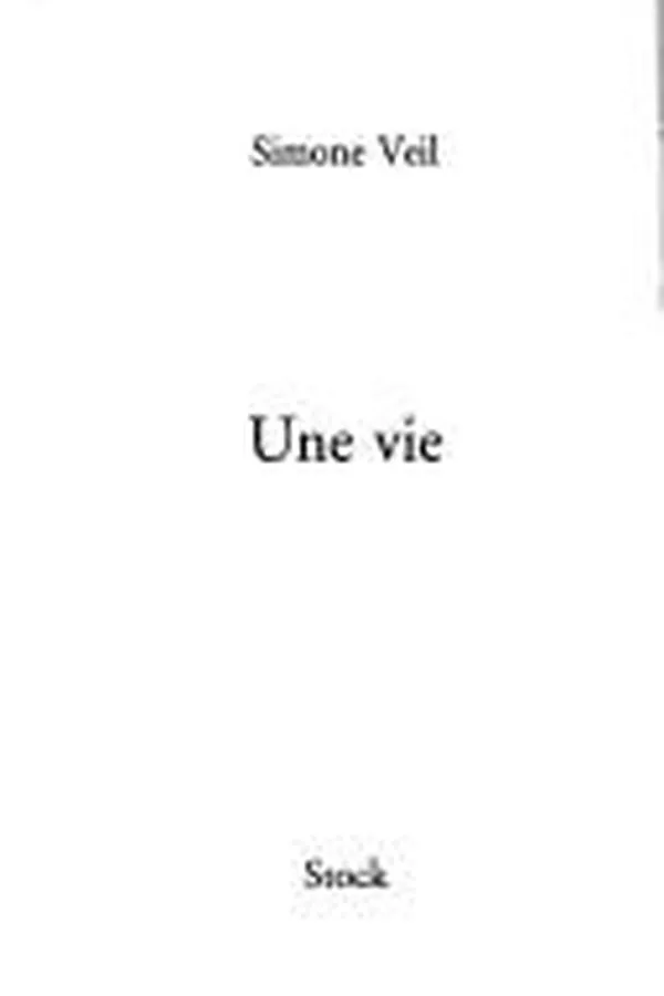Capa de Une vie