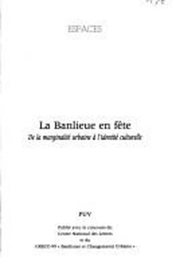 Capa de La Banlieue en fête