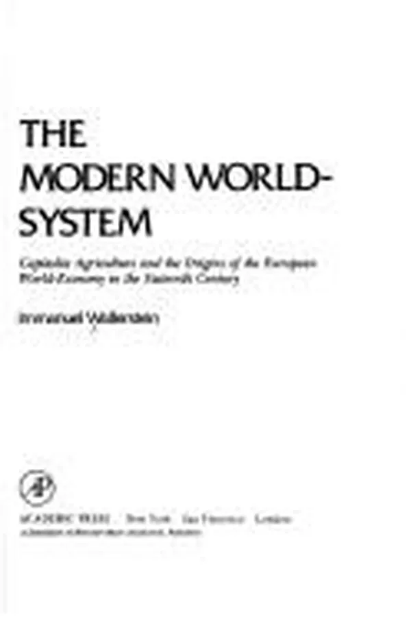 Capa de Capi talist agriculture and the origins of the European world-economy in the sixteenth century