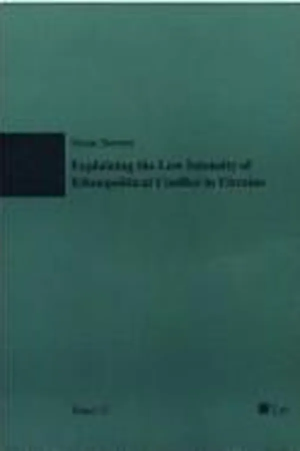Capa de Explaining the low intensity of ethnopolitical conflict in Ukraine