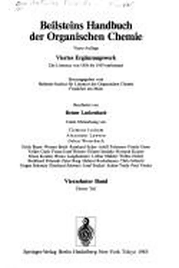 Capa de Beilsteins Handbuch der organischen Chemie