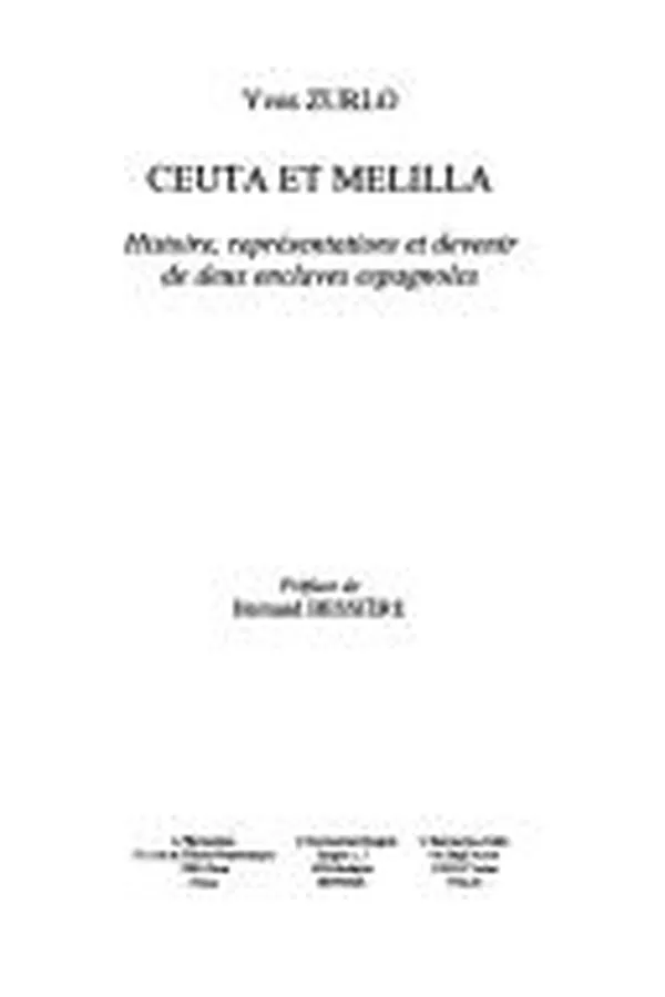 Cover of Ceuta et Melilla