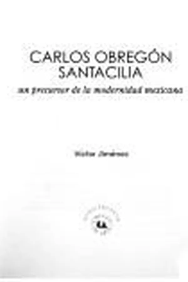 Capa de Carlos Obregón Santacilia