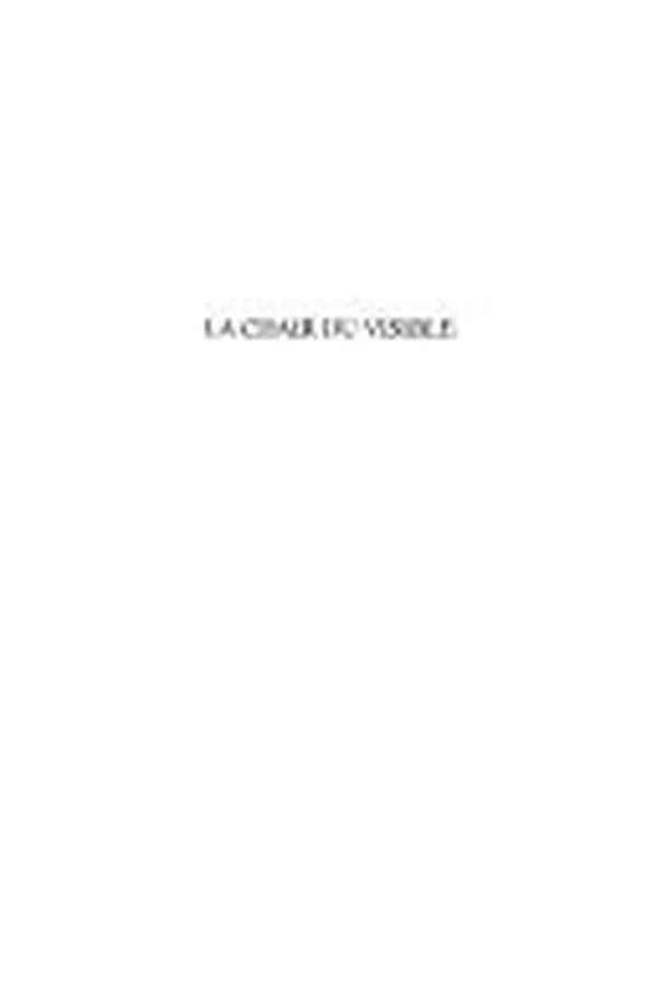 Capa de La chair du visible