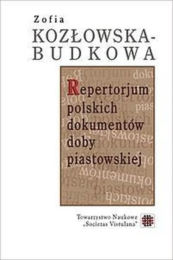 Capa de Repertorjum polskich dokumentów doby piastowskiej