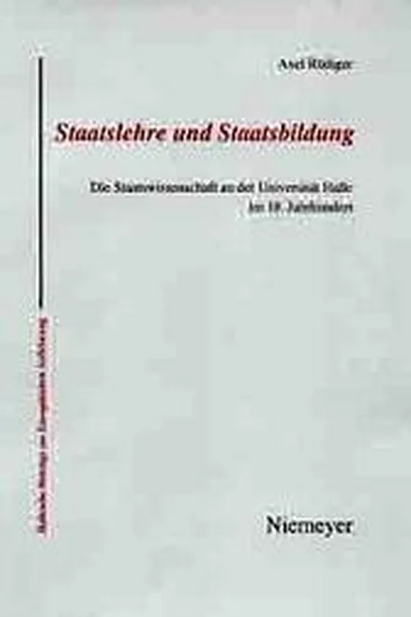 Capa de Staatslehre und Staatsbildung