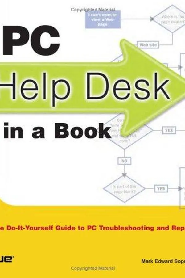 Capa de PC help desk in a book