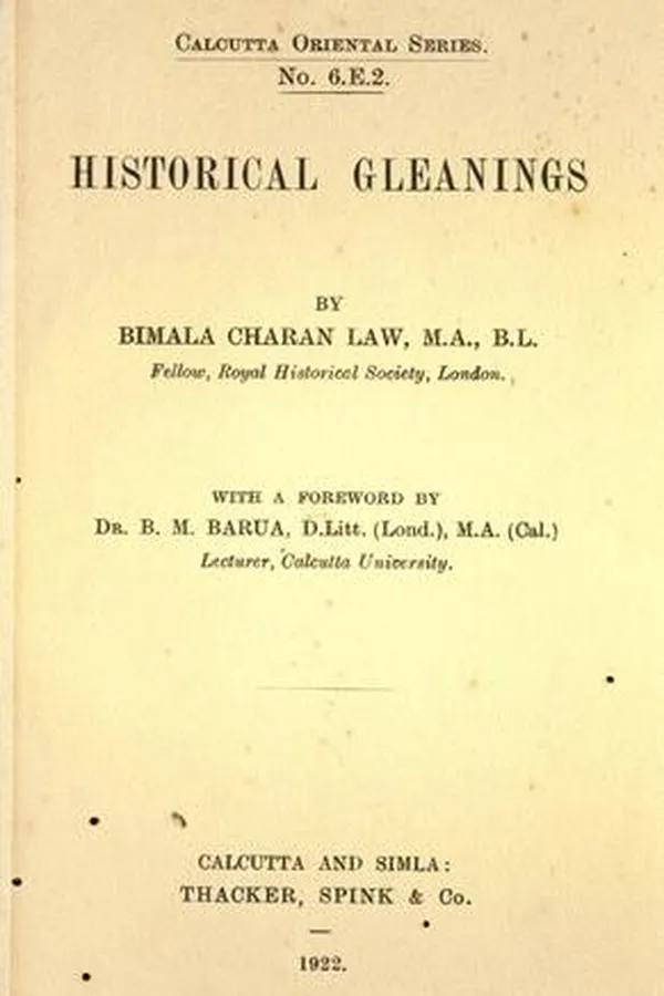 Cover of Historical gleanings