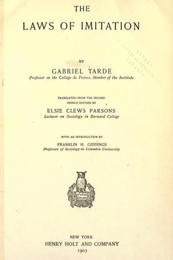 Capa de The laws of imitation