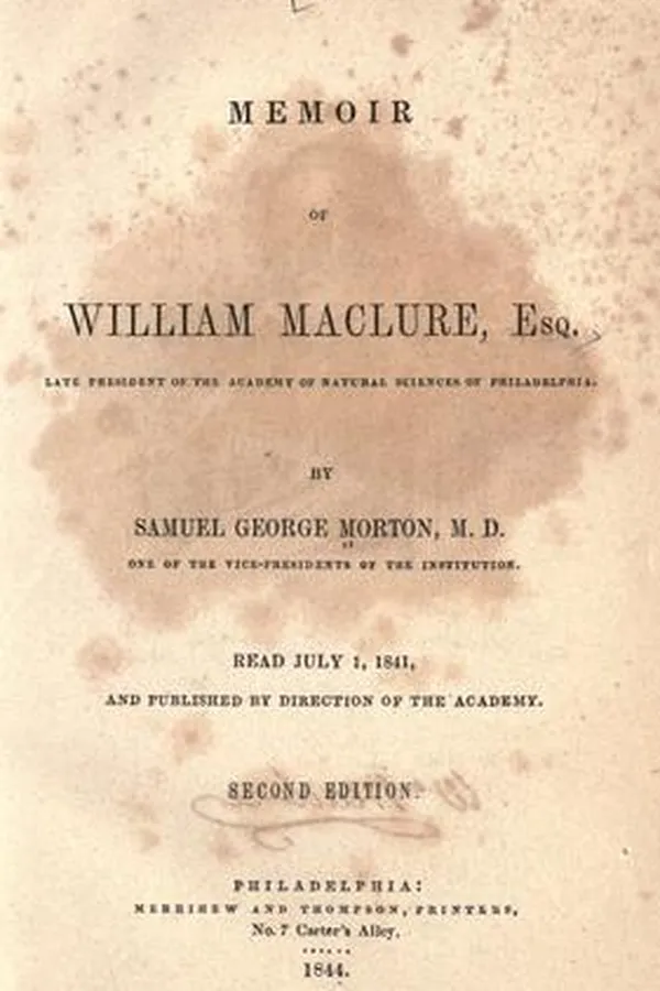 Capa de A memoir of William Maclure, esq