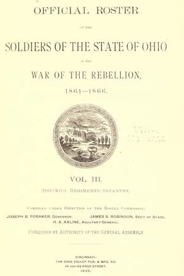 Capa de Official roster of the soldiers of the state of Ohio in the War of the Rebellion, 1861-1866