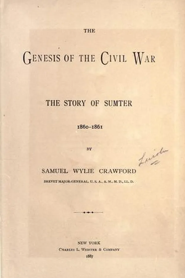 Capa de The genesis of the Civil war