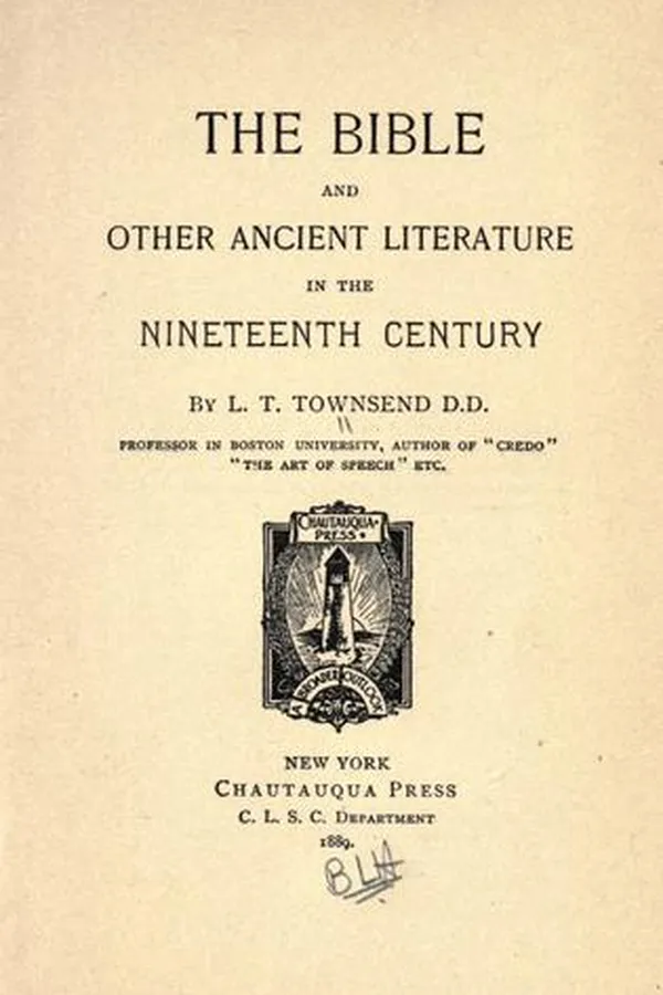 Capa de The Bible and other ancient literature in the nineteenth century