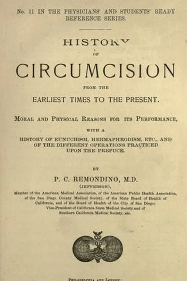 Capa de History of circumcision, from the earliest times to the present