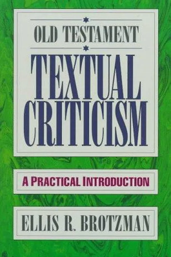 Capa de Old Testament textual criticism
