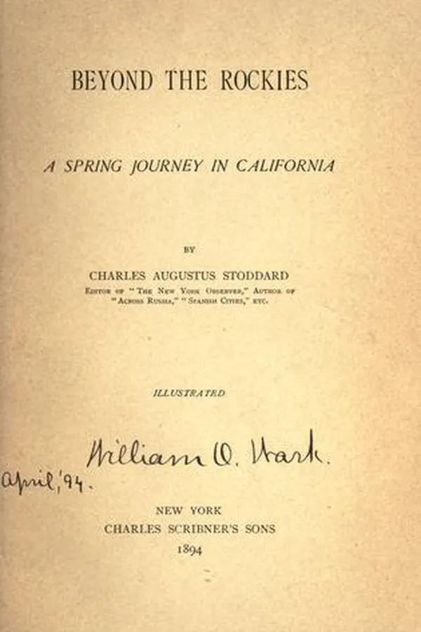 Cover of Beyond the Rockies