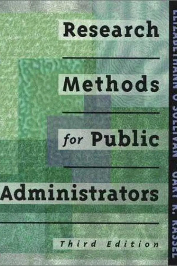 Capa de Research methods for public administrators