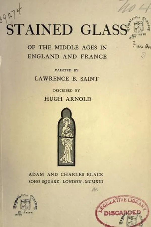 Capa de Stained glass of the middle ages in England & France
