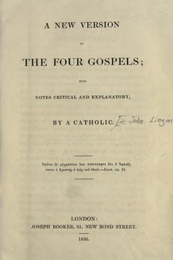 Capa de A new version of the four Gospels