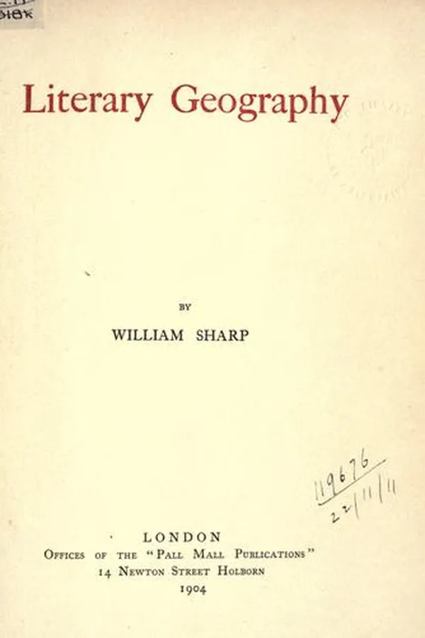 Capa de Literary geography