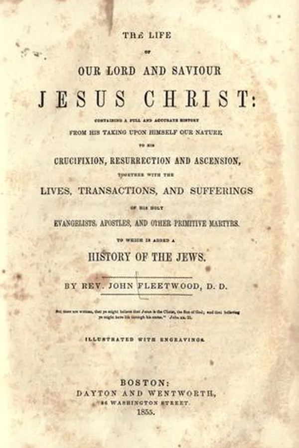 Capa de The life of our blessed Lord and Saviour Jesus Christ