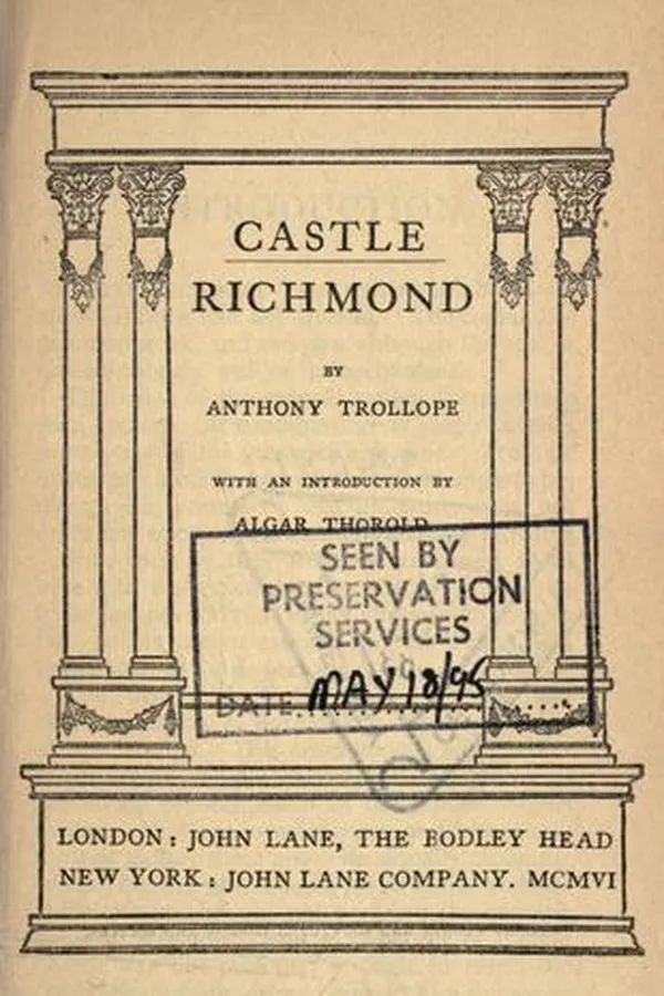 Cover of Castle Richmond