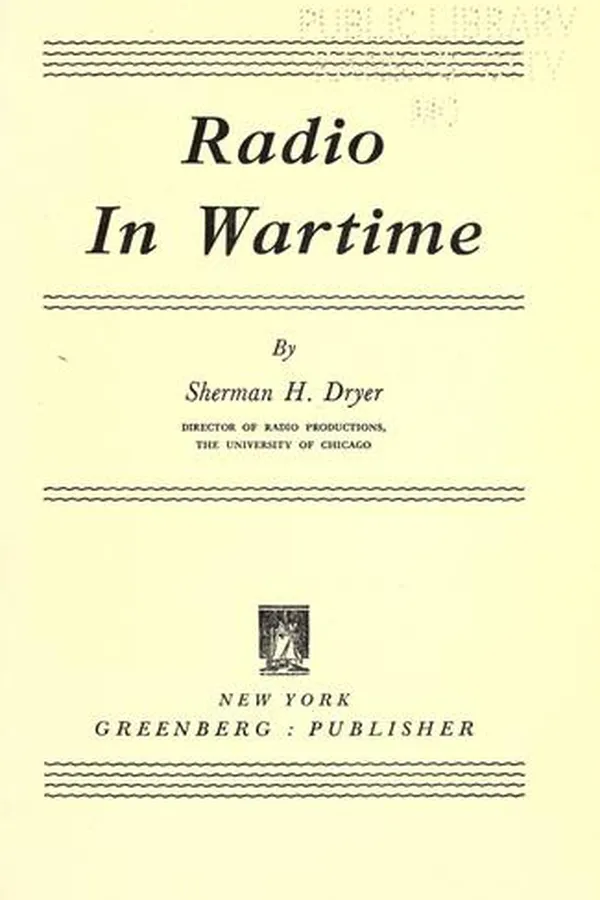 Cover of Radio in wartime