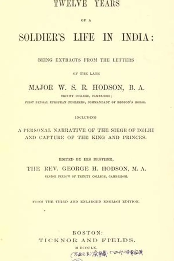 Capa de Twelve years of a soldier's life in India