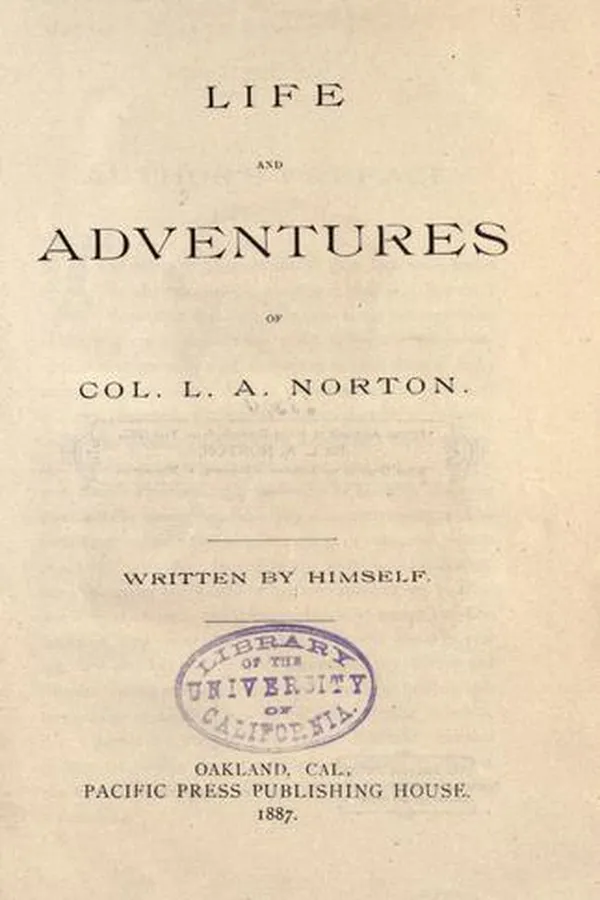 Capa de Life and adventures of Col. L.A. Norton