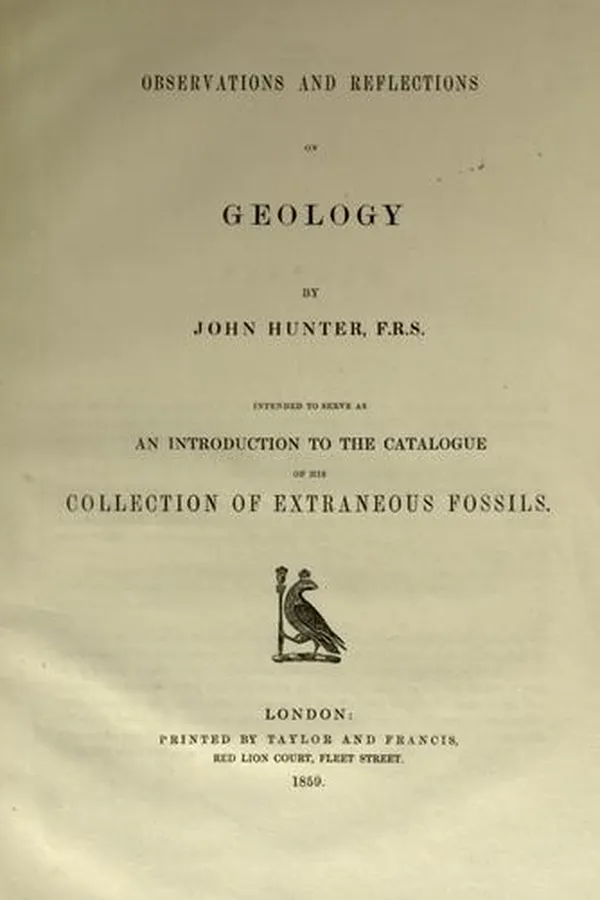 Capa de Observations and reflections on geology