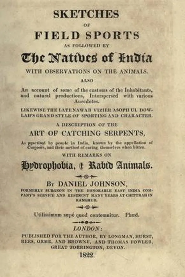 Capa de Sketches of field sports as followed by the natives of India