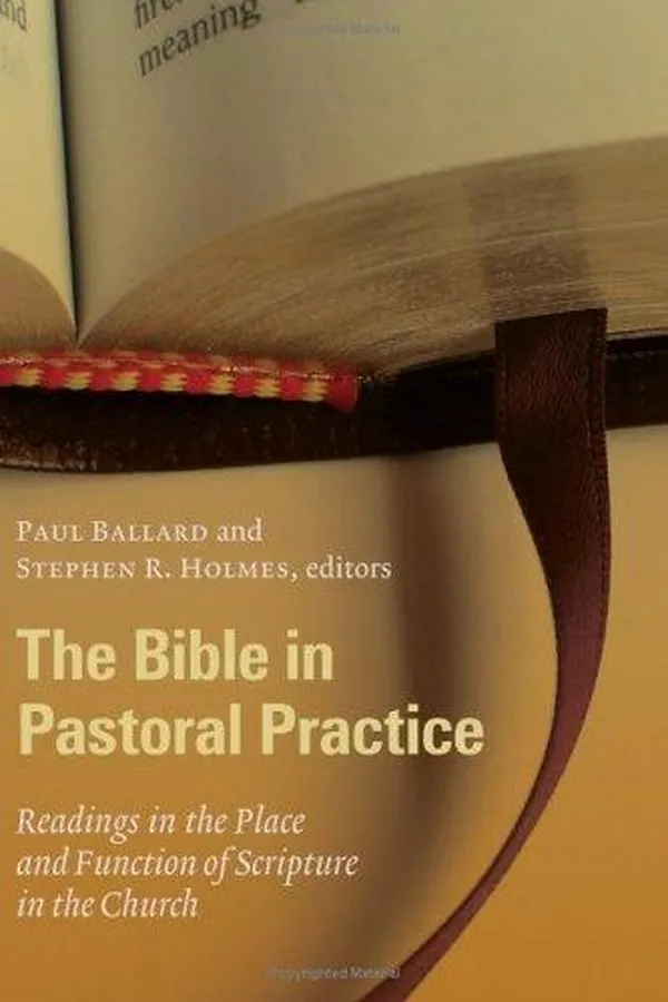 Capa de The Bible in pastoral practice