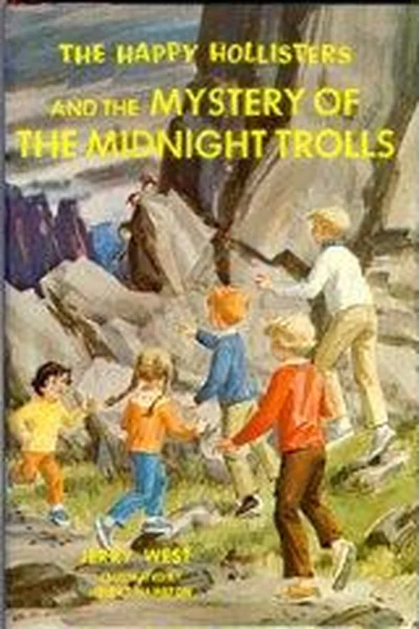 Capa de The happy Hollisters and the mystery of the midnight trolls