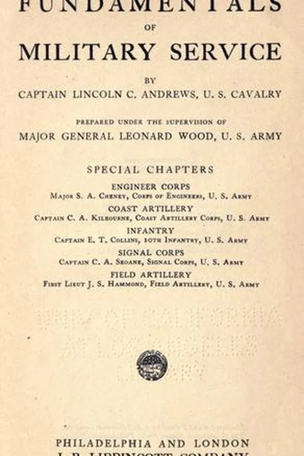 Capa de Fundamentals of military service
