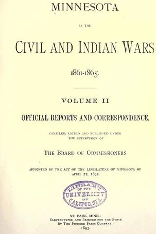 Capa de Minnesota in the civil and Indian wars 1861-1865