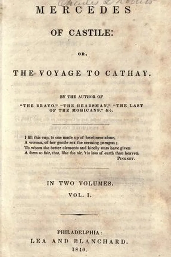 Capa de Mercedes of Castile, or, The voyage to Cathay