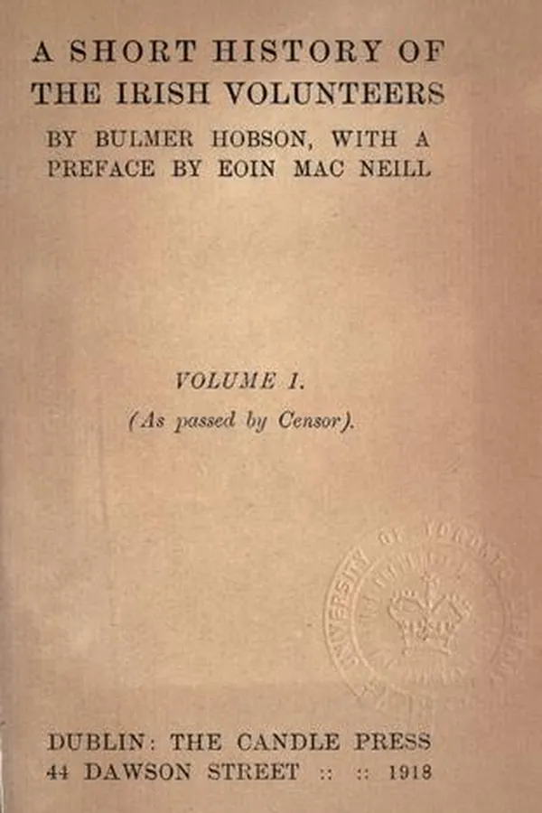 Capa de A short history of the Irish volunteers