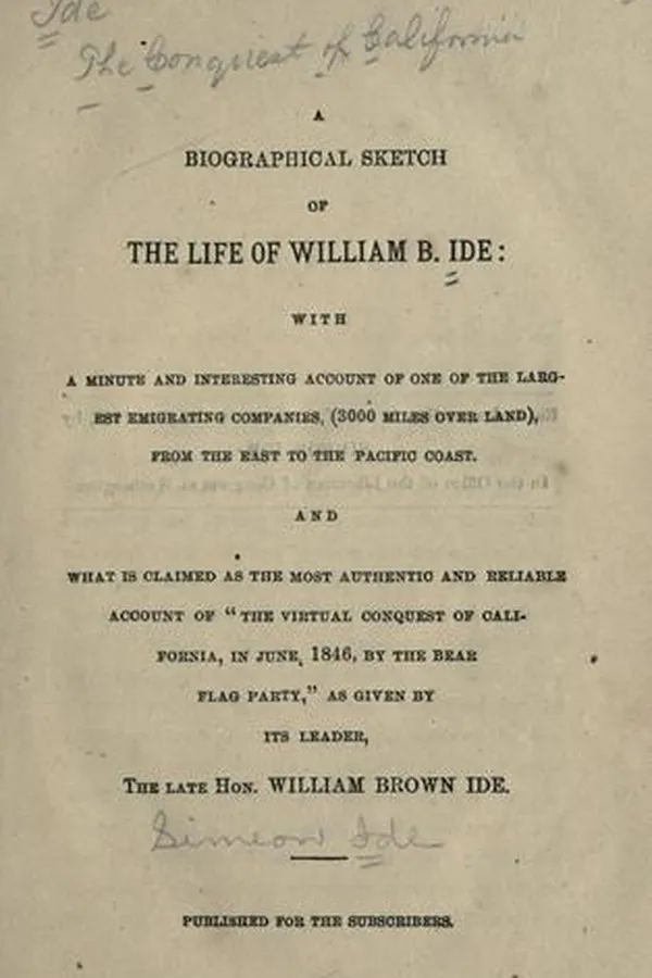 Capa de A Biographical Sketch of the Life of William B. Ide