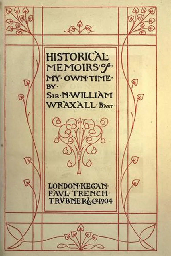 Capa de Historical memoirs of my own time
